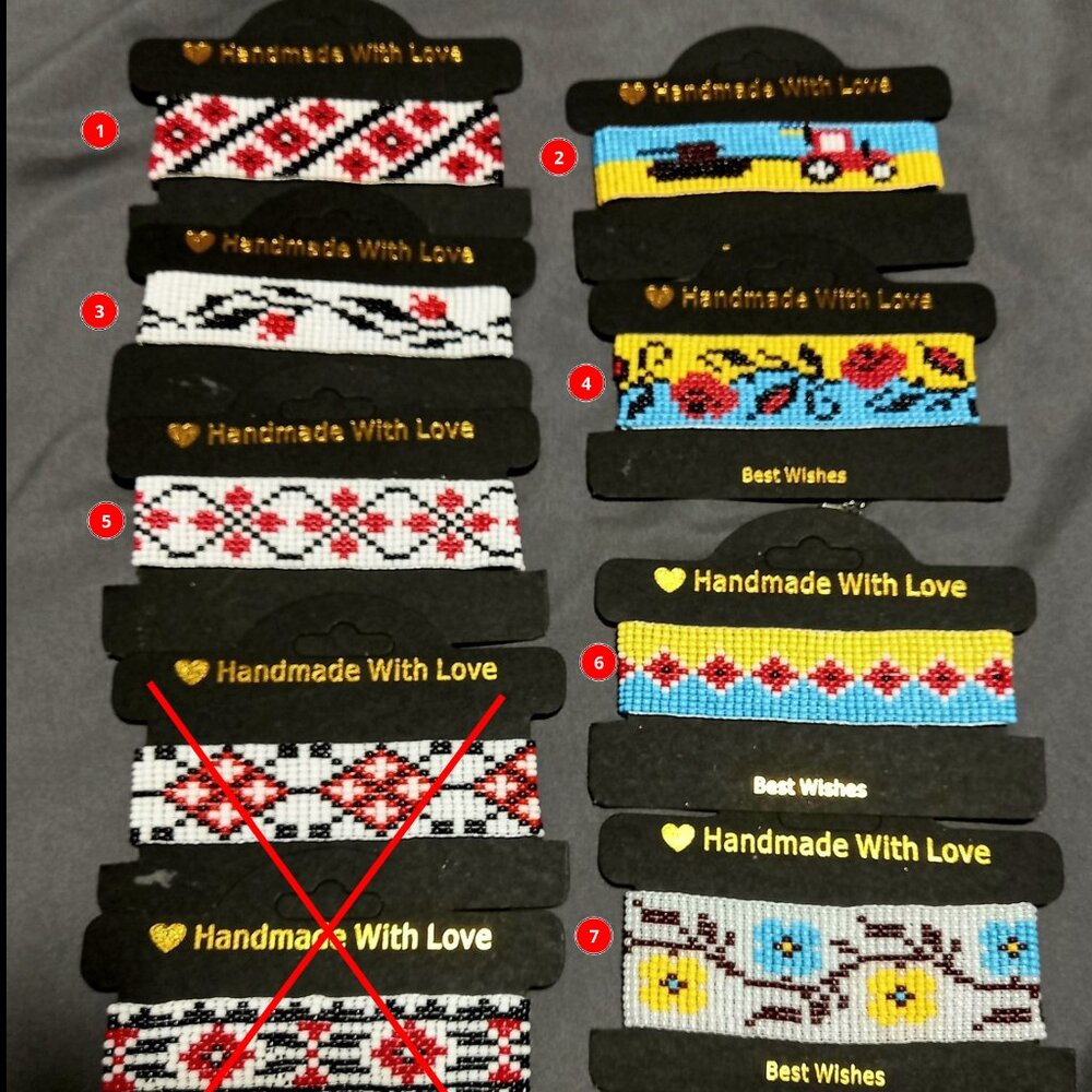 🎄 SALE 😍❤️💥 Beaded bracelets (Ukrainian embroidery motifs)